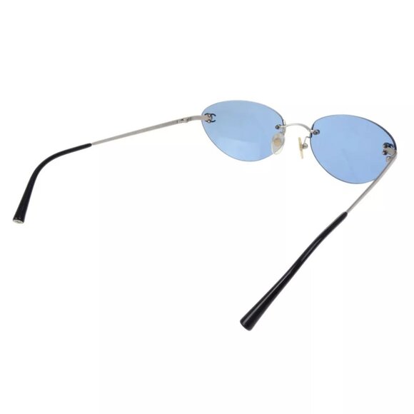 Chanel Sunglasses Eyewear Blue Small Good - Picture 7 of 7